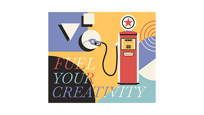 Fuel Your Creativity !!! create creativity design flat fuel illustration vector