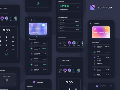 Finance Dark UI app clean credit card dark dark app dark mode dark ui design finance finance app mobile ui uidesign uiux ux wallet wallet app wallet ui