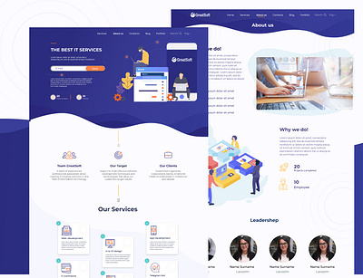 GreatSoft dribbble design ui ui ux ux