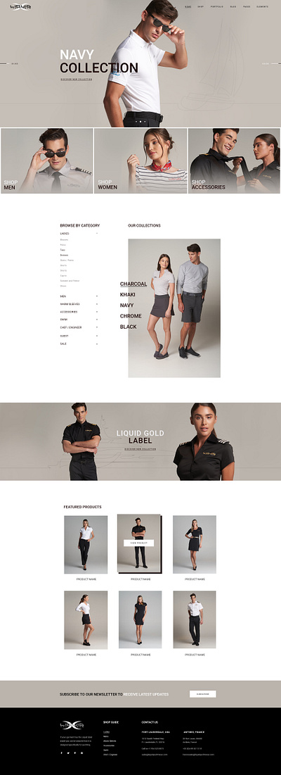 Liquid Yacht Wear creative design mobile modern professional shop store typography upqode wear webdesign yacht yacht club