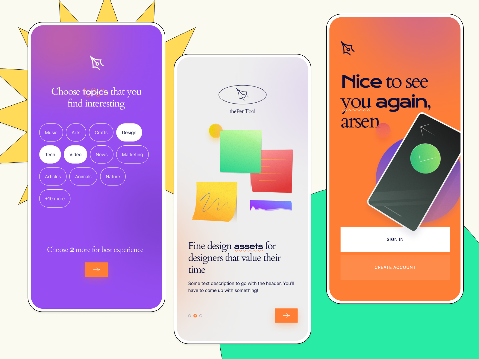 Mobile Interface Kit From Thepentool By Arsen Kolyba рџ єрџ On Dribbble