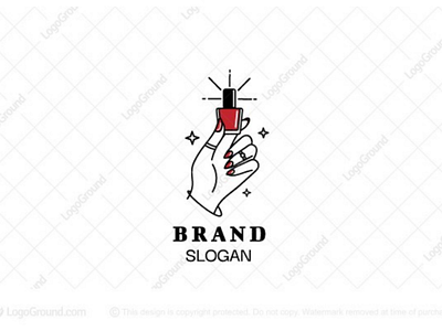 Nail Salon Logo beauty branding cosmetics feminine hand jewelry logo logos manicure nail pedicure polish salon