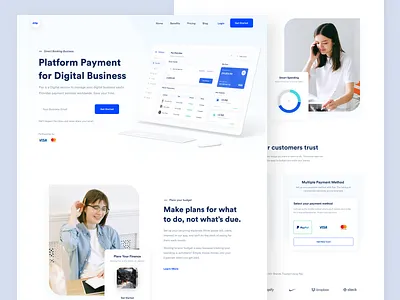 Pay Website branding business clean dashboard design designer fintech landing page landing pages payment saas testimonials ui uidesign ux uxdesign web web app webdesign website