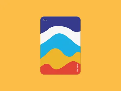 Mind Tourists Cards Waves bauhaus branding cards design flat geometric illustration minal minimal minimalism minimalistic music organic playing portfolio poster shape typography vector