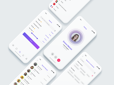 Native Talker App adobe adobe xd app design application chatting creative design english interface ios ios app design iphone iphone x language learn native search speaker ui ux