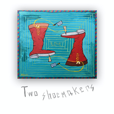 #73 - Two shoemakers abstract abstract art art artist artwork colors colour concept painter painting