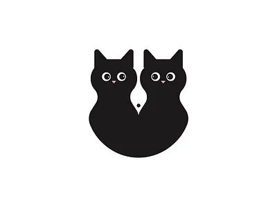 Cats and Fish adobe cats contrast design fish graphic design illustration illustrator negativespace procreate vector whitespace