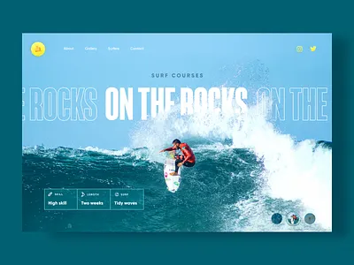 Surf Courses - Web Design Concept 2020 courses design ecommerce figma interface shaka summer surf ui ux web webdesign