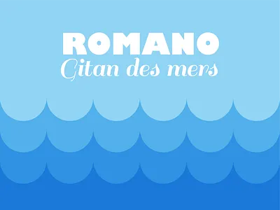 ROMANO design flat geometry illustration illustrator logo minimalist ocean pattern sail sea vector