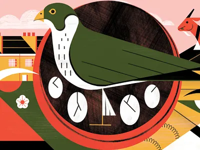 Nature in Lock Down - Waitrose Magazine colour design editoral editorial editorial illustration environment illustration nature nature illustration print