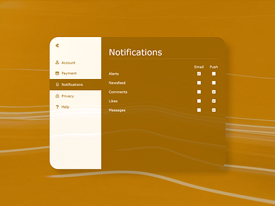 007 - Settings dailyui dailyui007 ipad notification center notifications push notification settings ui ux