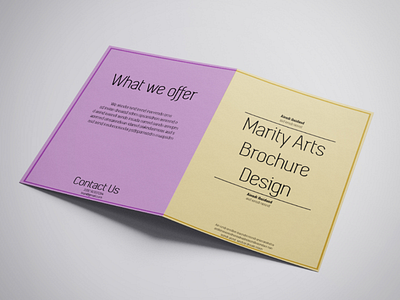 Minimalist Brochure Design adobe illustrator adobe photoshop branding brochure brochure design design illustration illustrator minimal minimalism minimalist pink pink and yellow poster vectorart yellow