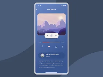 meditation app UI exploration app bedtime card design detail page illustration meditaion relax sleep sound ui uiux uiuxdesign