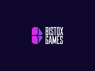 Bistox Games Logo Exploration branding casino crypto cyber design futuristic games gradient graphic design icon illustration logo typography vector