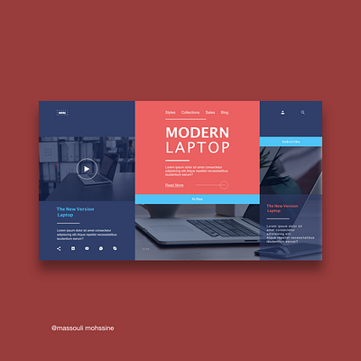 ModernLaptop web-site branding design designer illustration illustrator ui uiwebdesign ux web website