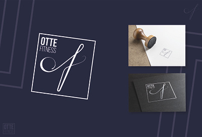 Otte Fitness Logo coach fitness fitness brand fitness club fitness coach fitnesslogo flat logo icon logo monogram design monogram logo