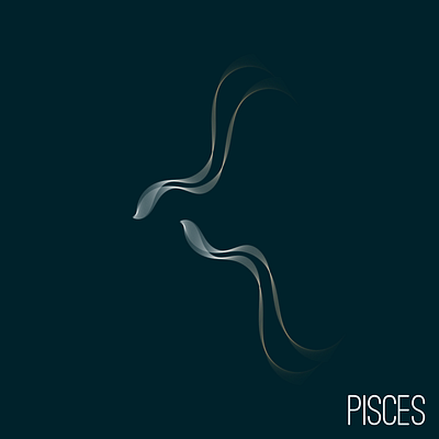 Pisces: the pacifist calm design illustration minimalist minimalist tattoo minimalist zodiac pacifist people pisces vector water element water sign zodiac