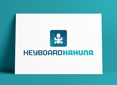 Keyboard Kahuna Logo Portrait MockUp Poster The Logo Smith brand identity branding icon identity logo logo design logo designer logos portfolio typography