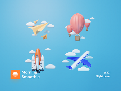 Flight Level 3d 3d art blender blender3d diorama icon icon design icon set iconography icons icons design icons pack iconset illustration isometric isometric design isometric illustration low poly