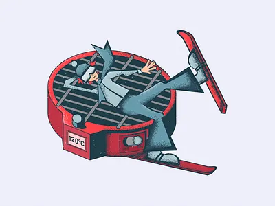 Relaxing design flat illustration minimal vector