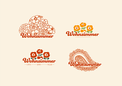 Logo: Wohnzimmer bar + cafe bar branding cafe logo concept design graphic design logo logo design