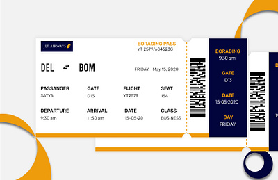 Boarding Pass #Daily UI 024 design logo ui ux