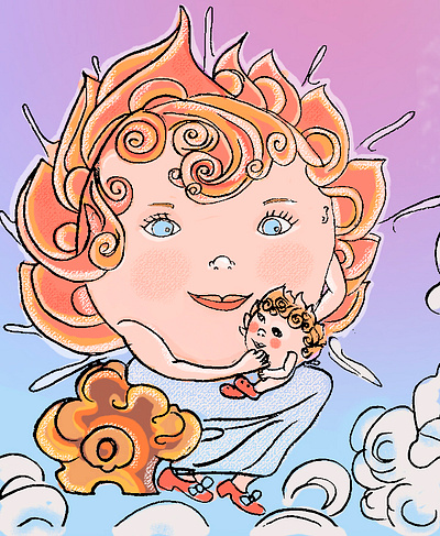 Sun books design illustration photoshop