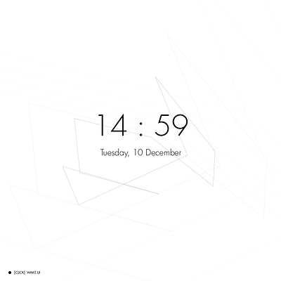 Arduino Clock animation app flat minimal ux