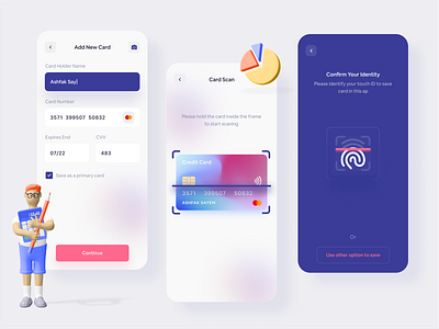 Banking App 2020 trend animation app app design banking app creative finance finance app interaction landing page mobile app mobile banking mockup quotes statistics ui uidesign user experience wallet walletapp