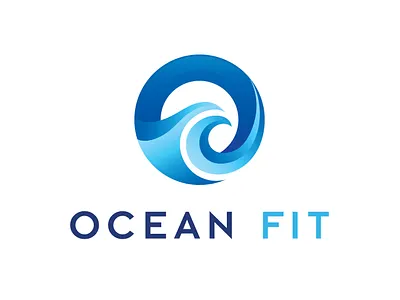 Ocean Fit Logo by Brandall Agency adobe illustrator brandall branding design flat icon logo logo design minimal vector