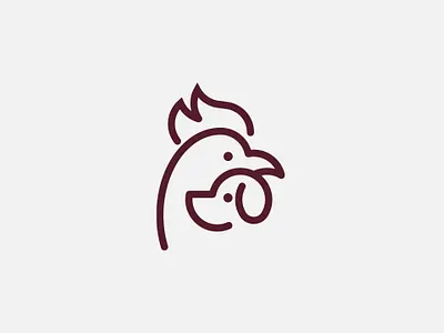 Rooster and Dog branding concept design dog flat graphic graphic deisgn icon logo minimal minimalist rooster typography vector