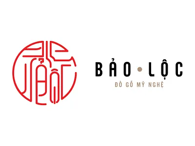 Bảo Lộc - Đồ gỗ Mỹ nghệ Logo by Brandall Agency adobe illustrator brandall branding design flat icon illustration logo logo design vector