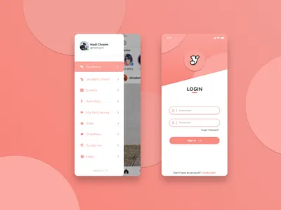 Student university/college app clean college design figma flat social social media socialmedia student students ui union university ux work