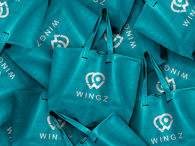 wingz- logo identity branding graphic design inspiration logo identity