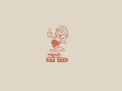 Bad Seed bad seed character design graphics illustration skateboarding sticker design t shirt design vector design