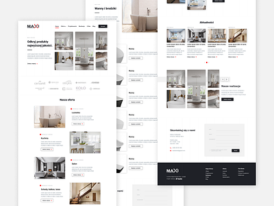Maxi Łazienki furniture furniture design furniture website light design minimalist modern design ui ui design ux webdesign website