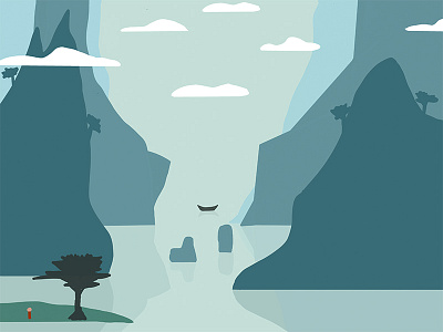 两岸 design illustration