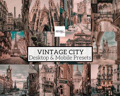 Vintage City Mobile And Desktop Presets adobe lightroom desktop preset editing instagram preset lightroom lightroom app lightroom mobile lightroom preset lightroom template phone presets photography