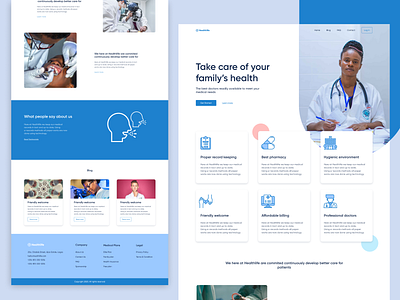 Healthlife figma health landing page medical pharmaceutical