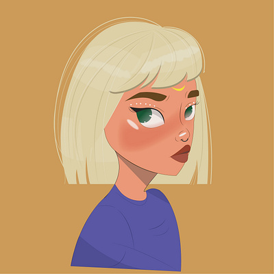 mirna girl art artwork character characterart characterdesign design illustration vector