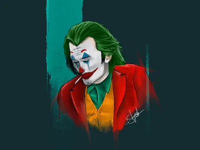 J O K E R DC - Digital Painting artist characterposter digital art digital painting in procreate digital painting process drawing fan art movie movieposter portrait painting poster procreate realistic painting tutorial saurabh singh rajput shreyanshsaurabhart sketch step by step