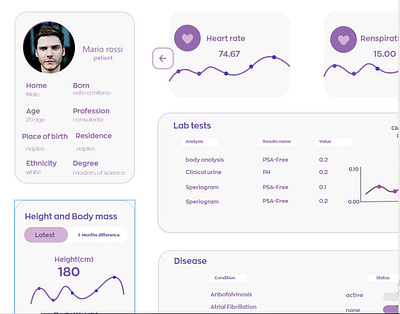 Web Application activity feed app design biography concept design corporate doctors app health and beauty health and fitness health app healthcare healthy hospital app idea italian medical typography ui ux website