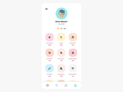 Daily UI Challenge #084 - Badge app award badge daily ui daily ui 84 gaming gaming app mobile prize profile rewards ui ui design