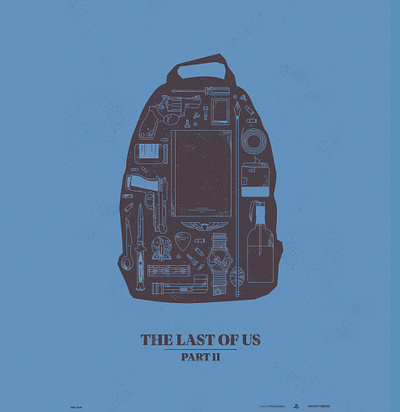 The Last of Us: Part II - Backpack backpack design illustration poster the last of us video game