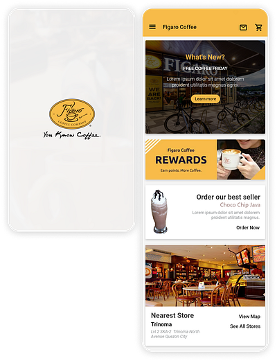 Figaro Coffee ui ui design uiux