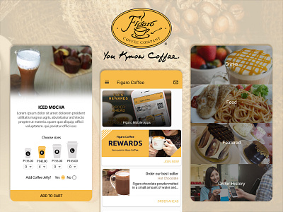 Figaro Coffee ui ui design uiux