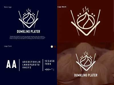 Dumkling Plater Food Logo Design dumplingbar dumplingfestival dumplinglovers dumplingsearch dumplingsoup foodaddict foodlovers logo design logo inspiration popular
