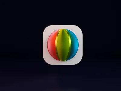 Going back never felt more exciting! 3d 3d render app icon backtothefuture big sur blender3d circles colorful concept design disc ios14 multicolor skeumorphism ui wwdc