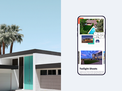 Virtuance Mobile graphic design mobile realestate typography ui ux