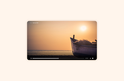DailyUI 057 Video player 057 57 application daily 100 challenge daily ui dailyui design desktop player ui video video player